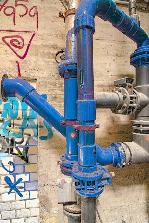 Vandalized Concrete Wall inside an Abandoned Factory