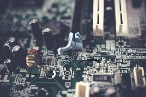 Free Tilt-shift Photography of Motherboard Stock Photo