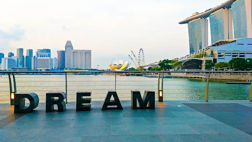 Free stock photo of art science museum, by the sea, marina bay sands