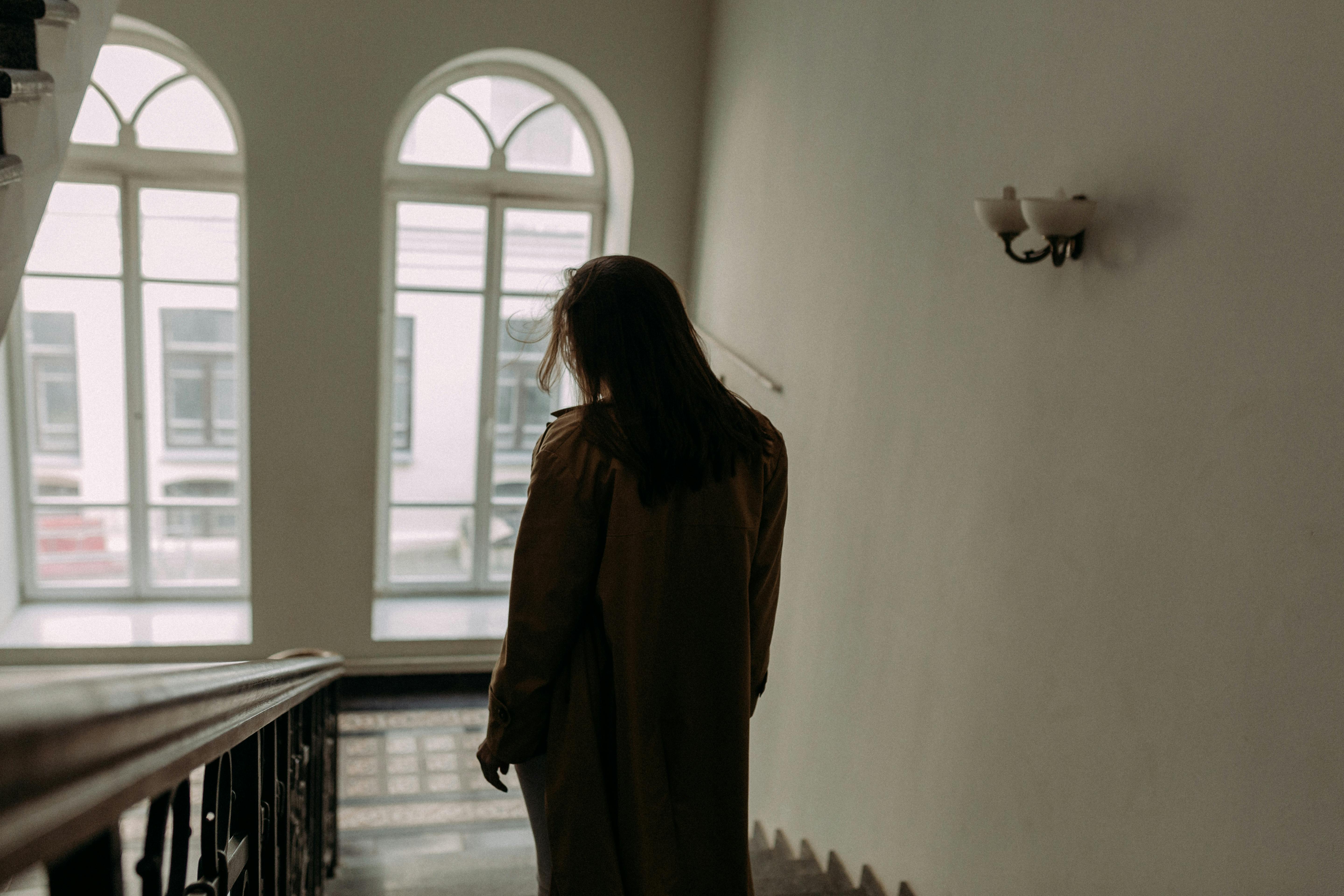 Walking With Head Down