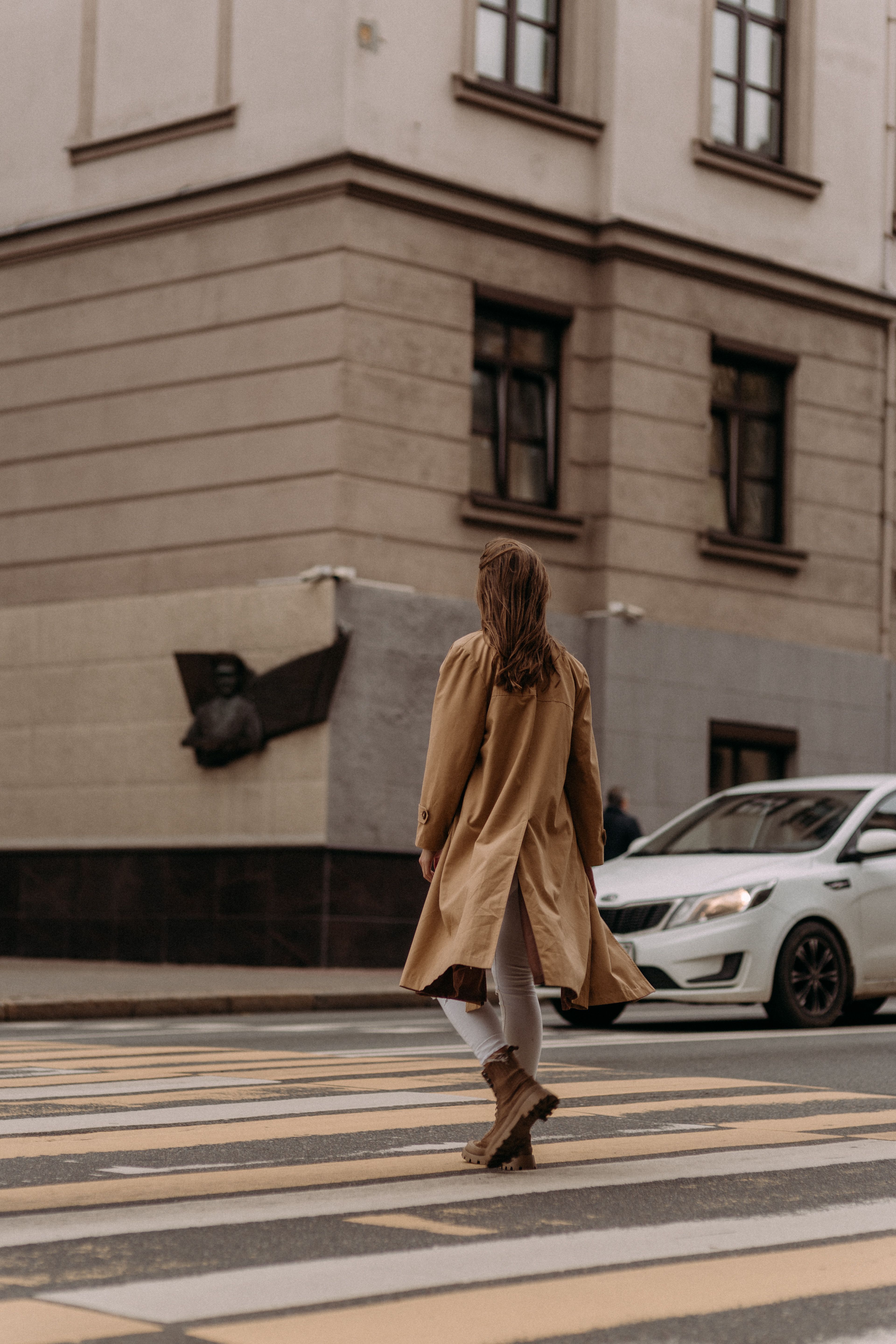 Woman Walking on City Street · Free Stock Photo