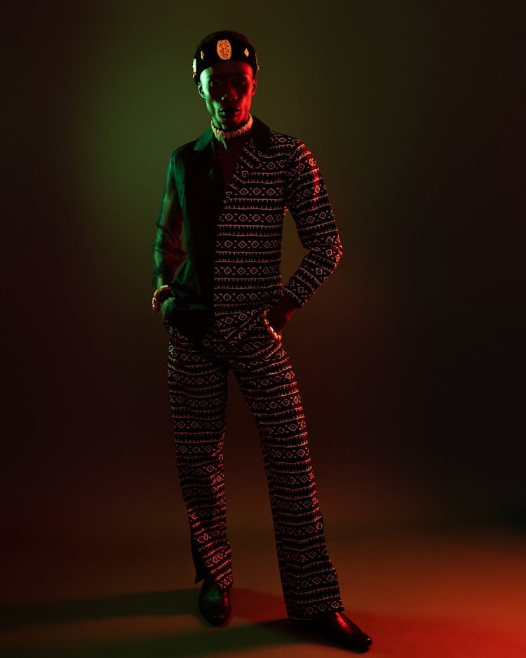 Man Posing In Studio 