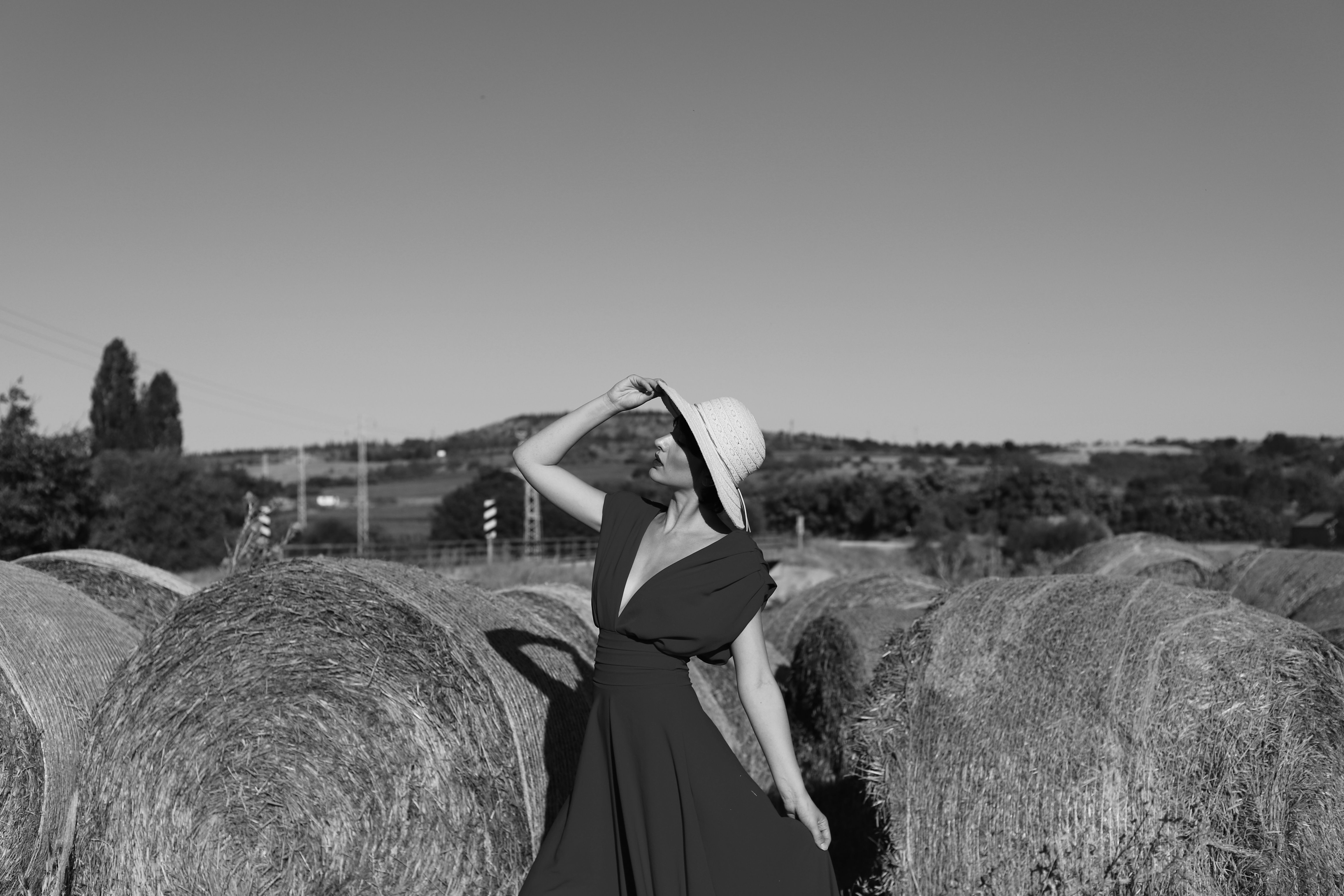 Young Woman in a Dress Posing Outside · Free Stock Photo