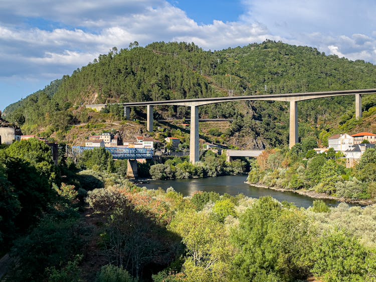 Concrete Bridge Across The River