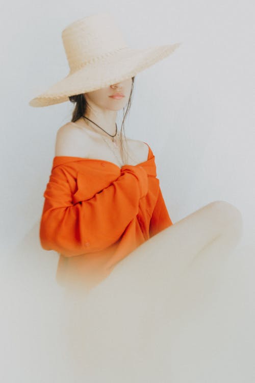A Woman Wearing a Sun Hat 