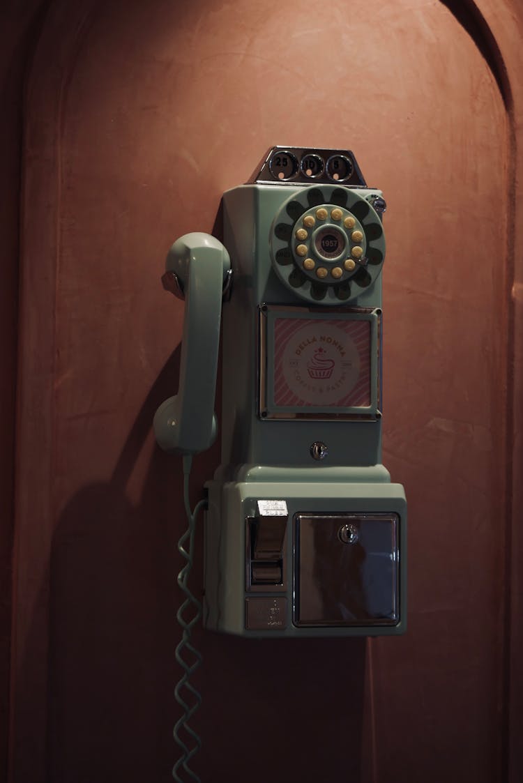 Vintage Analog Public Telephone