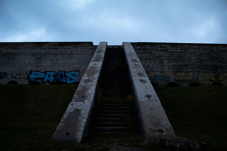 A Stairway At Linnahall Estonia