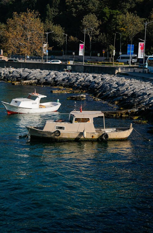 Kostnadsfri bild av båtar, dockad, flod