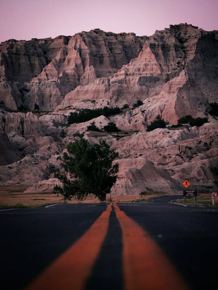 Lines On Asphalt Road