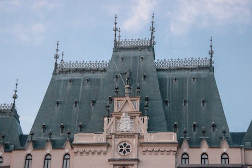 Roof of the Palace of Culture in Lasi, Romania