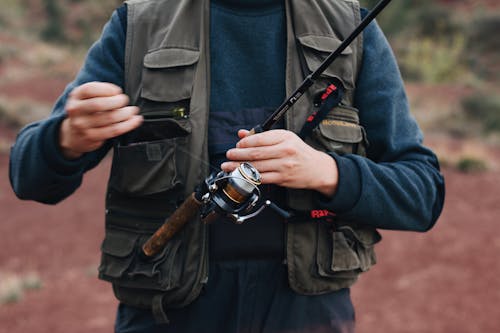 Man Holding a Fishing Rod