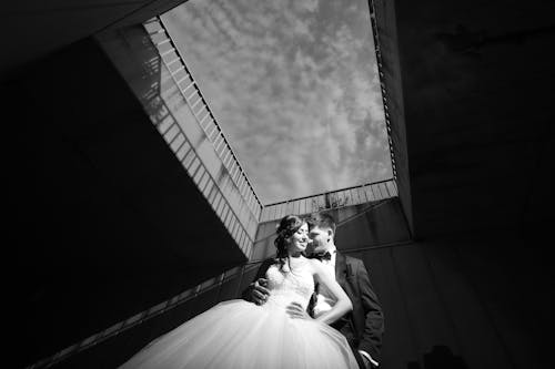Newlyweds Under the Overpass