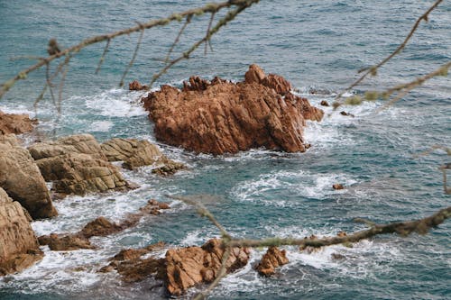 Photo of Rock Formations in the Sea