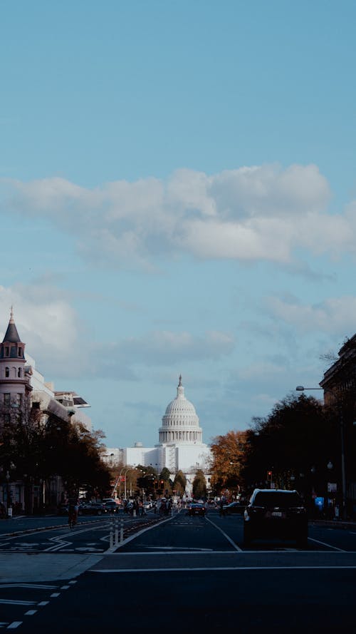 Street Toward a Government Building