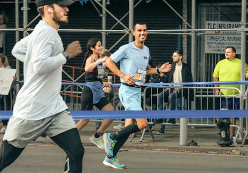 Runners at the New York Marathon