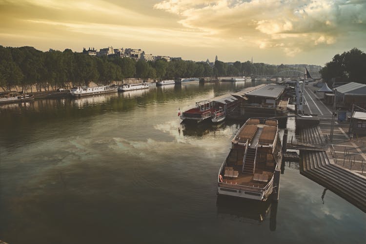 Boats On Docking Area