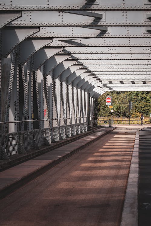 A Gray Metal Bridge