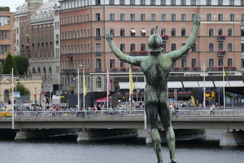 Free stock photo of statue, stockholm