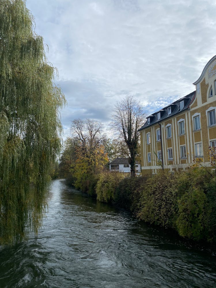 Buildings Near A Narrow River