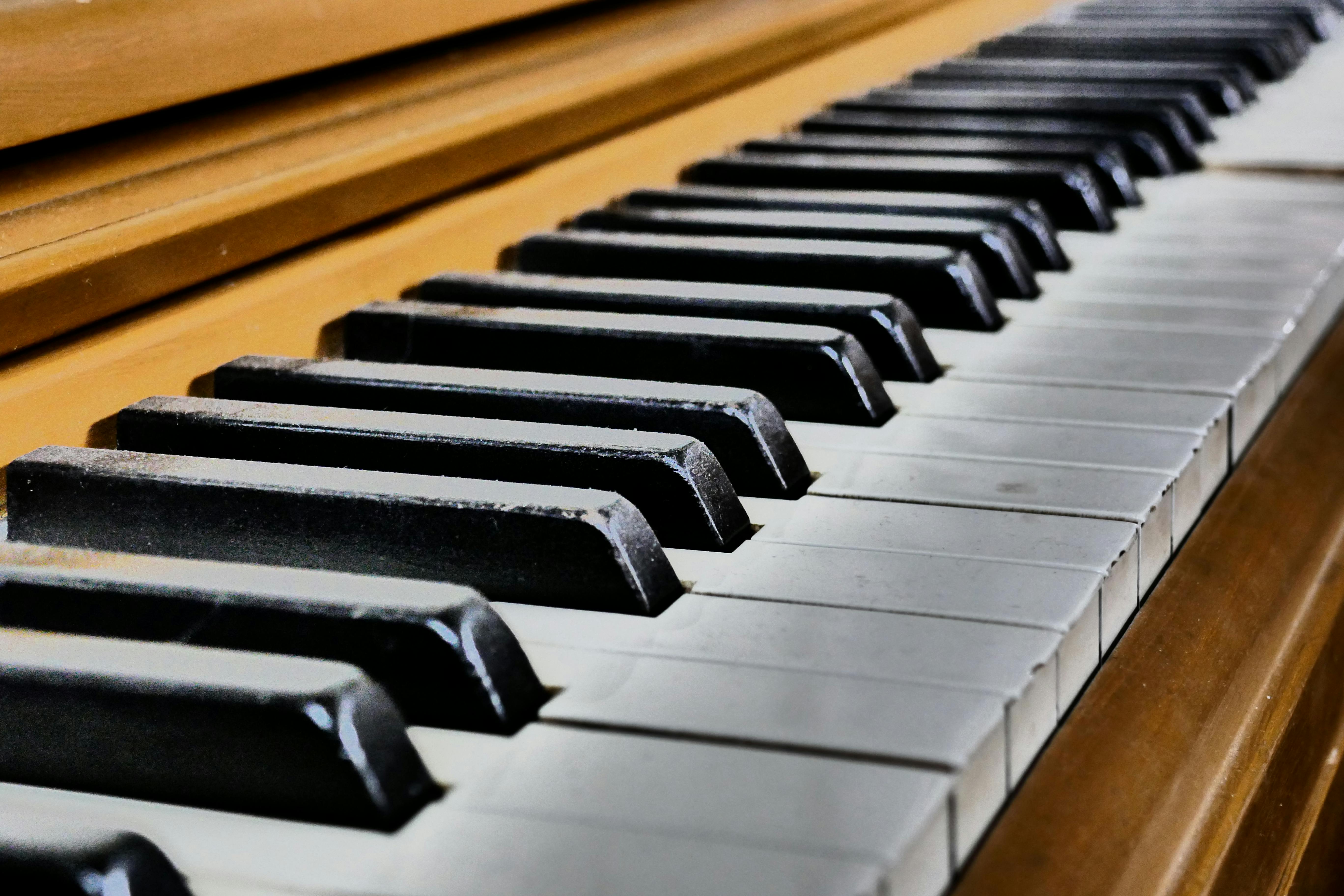 free stock photo of piano piano keys