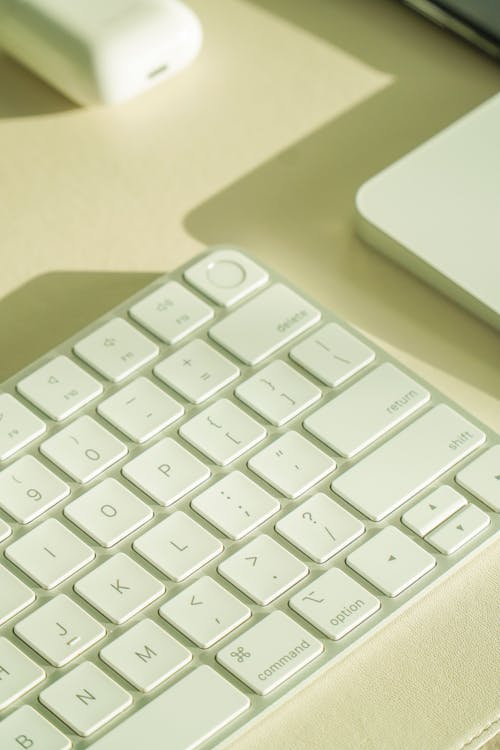 Close-up of Computer Keyboard on Table