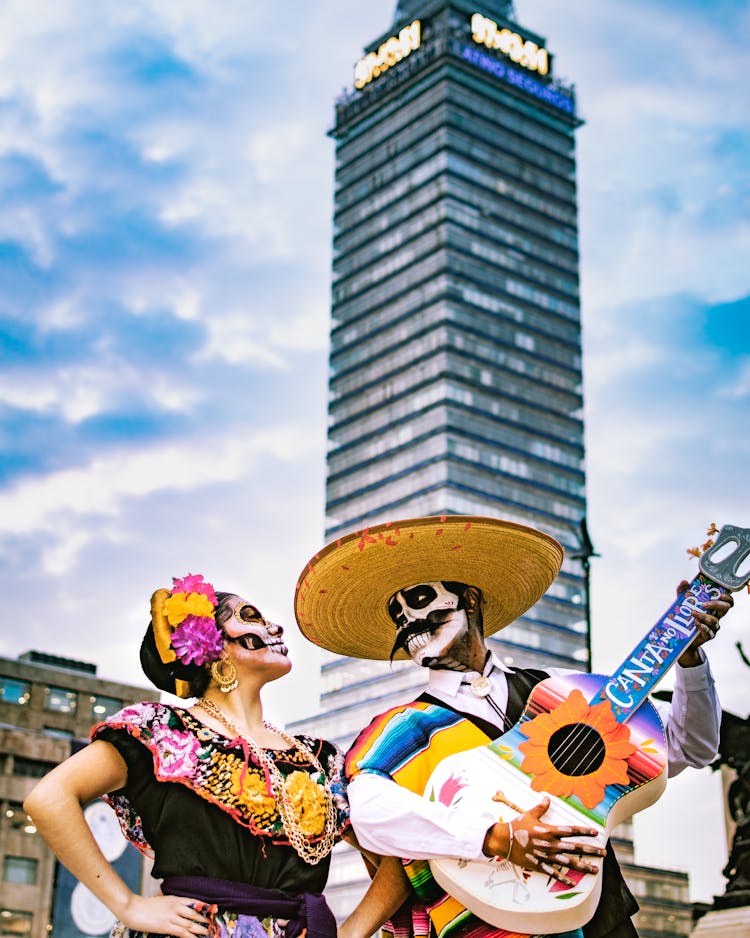 Couple In Costumes