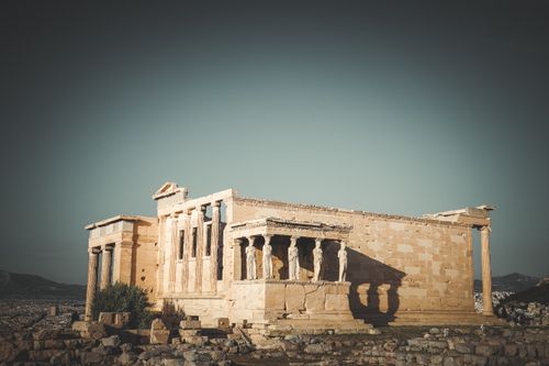 Free Stunning view of the ancient Erechtheion Temple at the Acropolis in Athens, Greece. Stock Photo