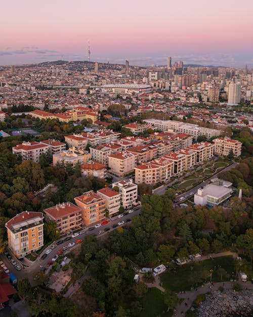 Free Aerial Photography of City Buildings Stock Photo