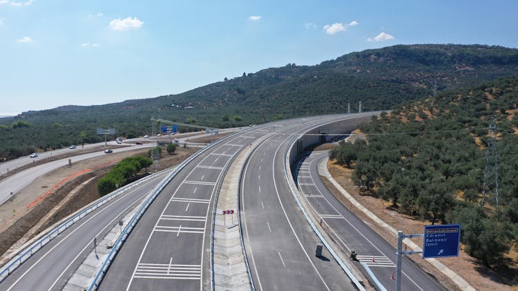 Aerial Photography Of Concrete Roads