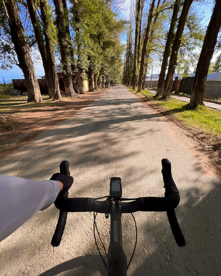 Hand On Bicycle Handlebar