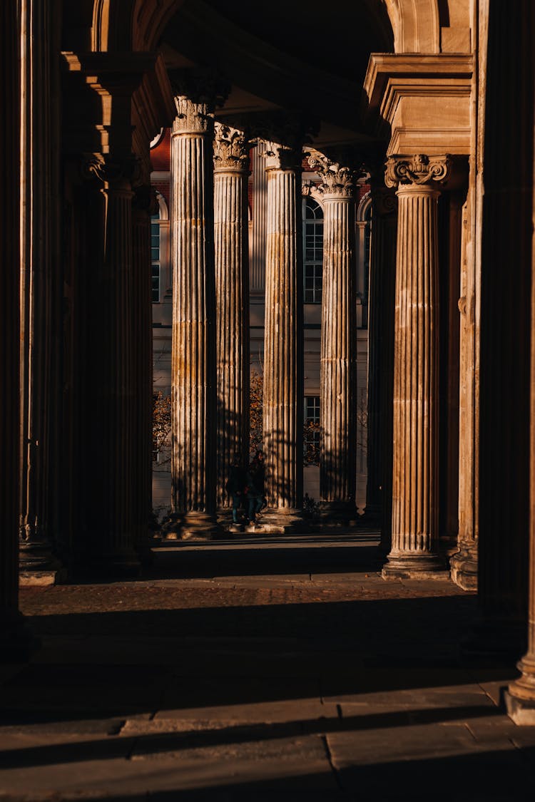 Pillars On The Hallway