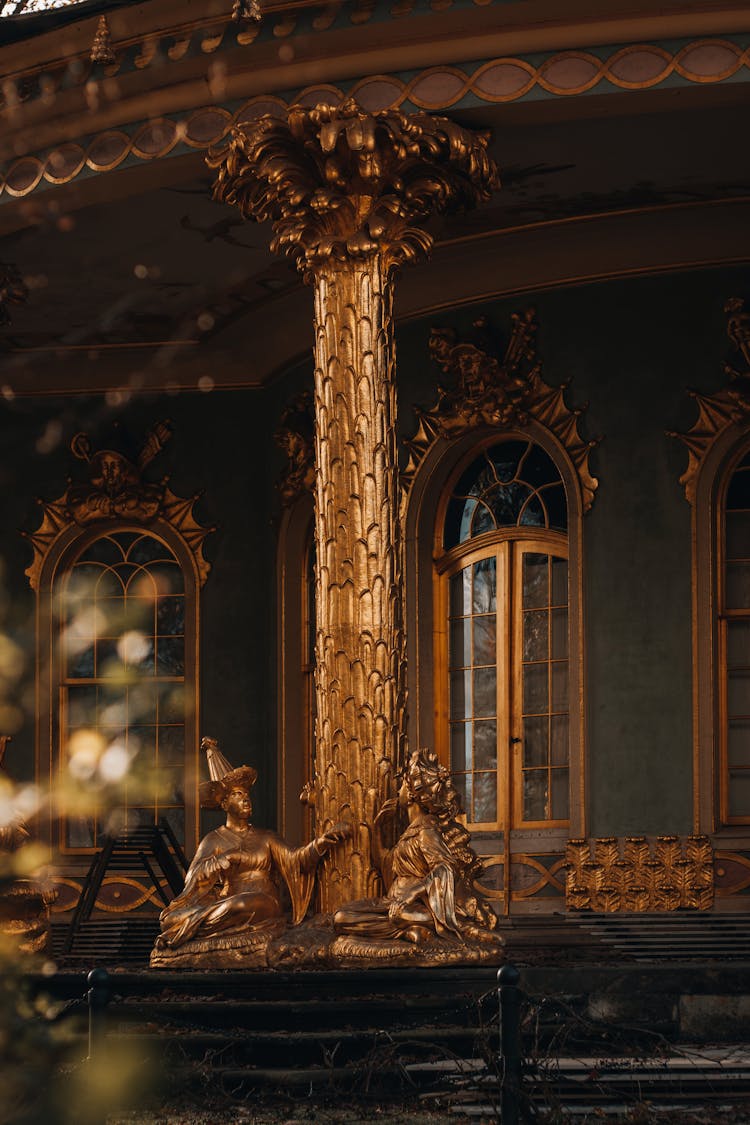 A Grand Baroque Style Inside Hall Of Mirrors