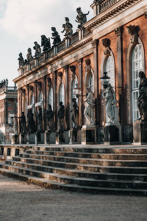 Statues in front of the New Palace, Potsdam, Germany 