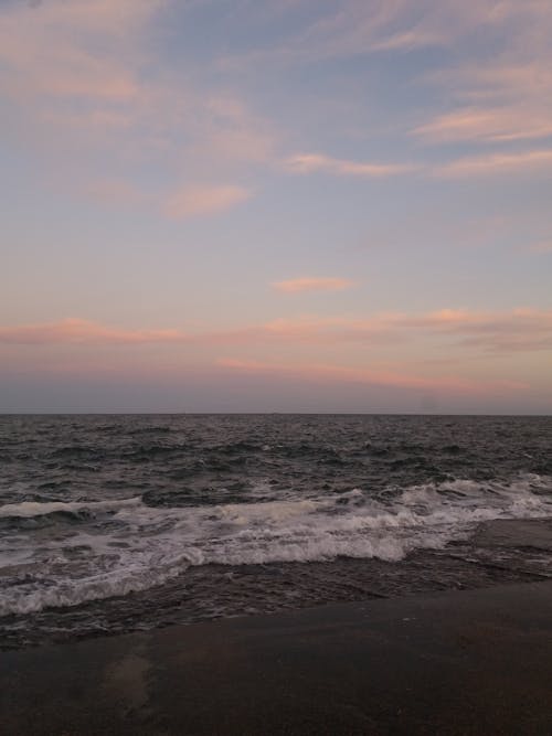 Waves Crashing on Shore