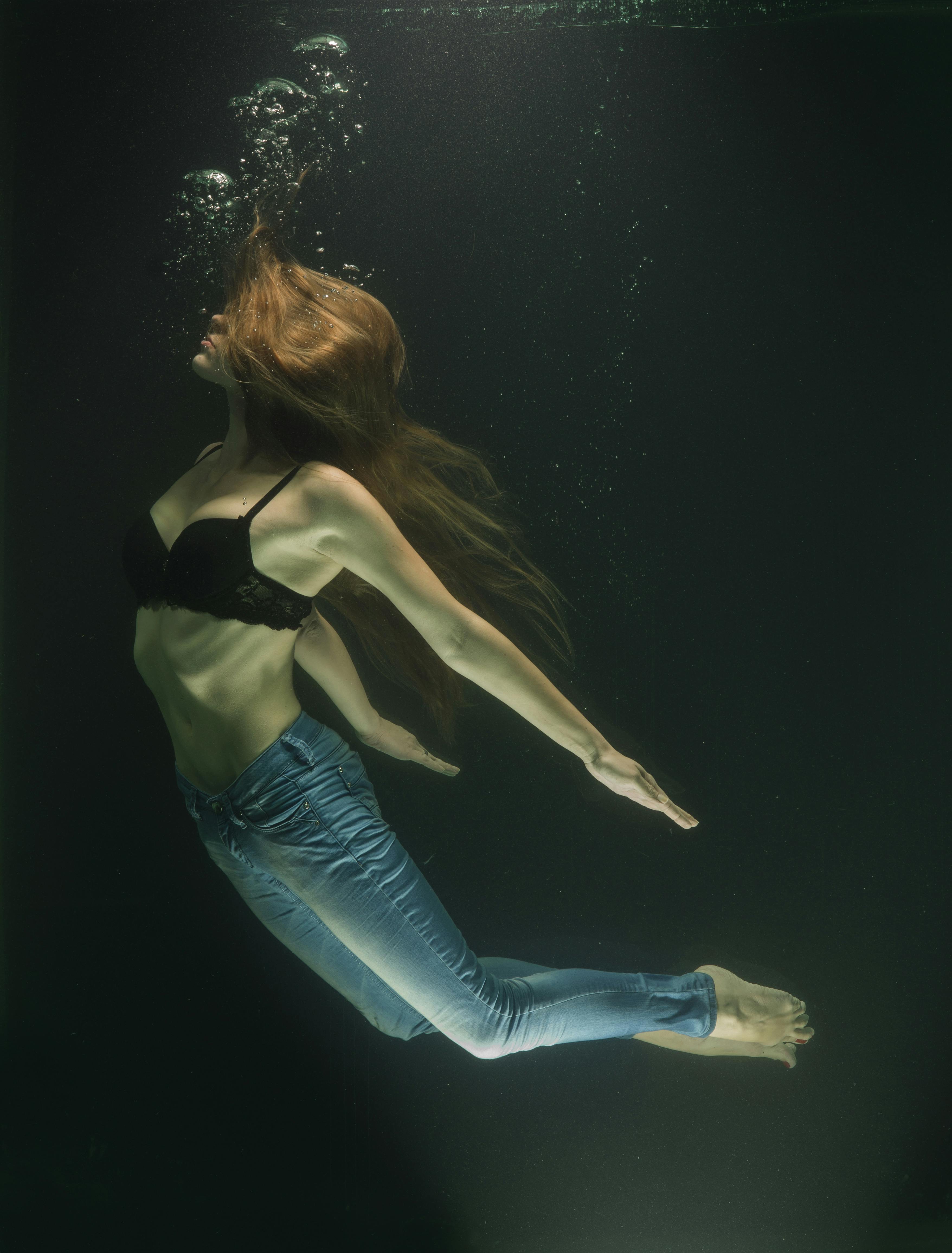 Photo of Woman Underwater · Free Stock Photo