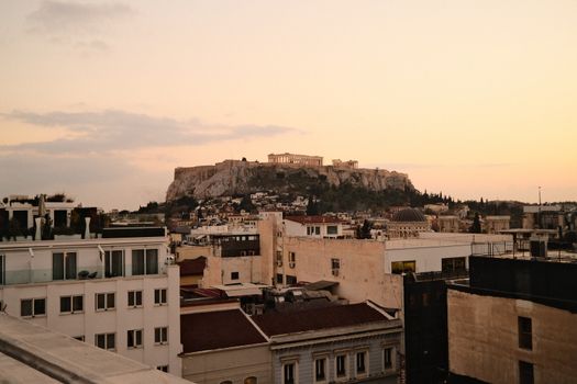 Psirri tavernas and rooftops night — Athens