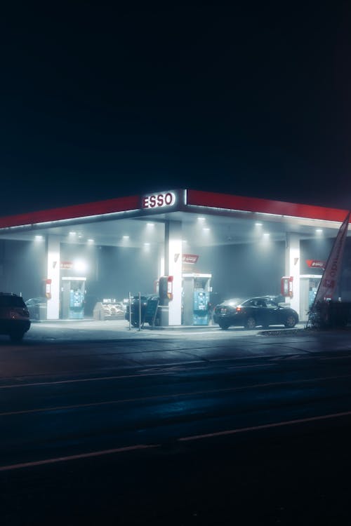 Photo of Gas Station during Nighttime