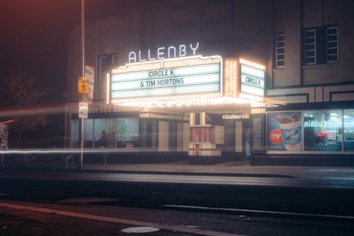 Illuminated Street at Night