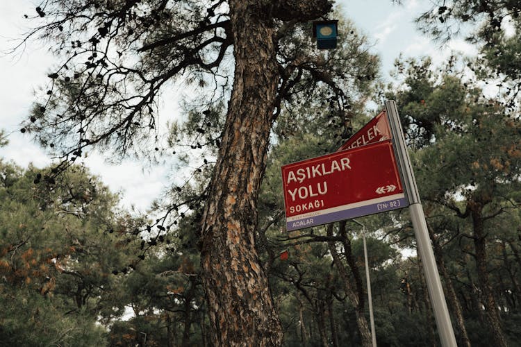 Street Name Plates In Istanbul, Turkey 