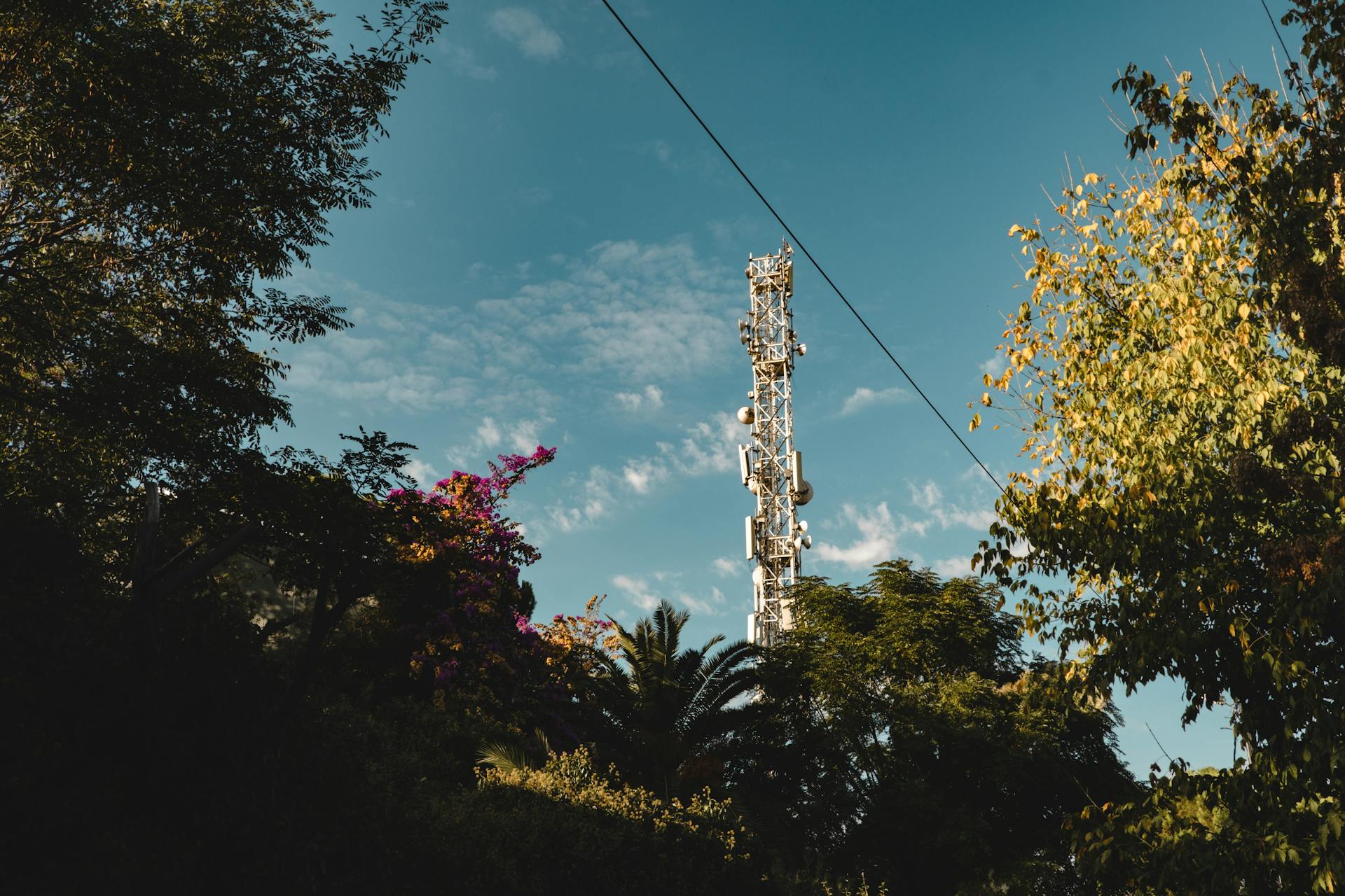 View of a Telecommunication Tower