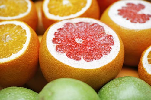 Close-up Photo of Grapefruits