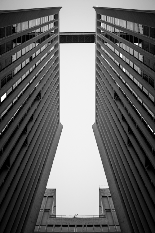 Grayscale Photography of High Rise Building