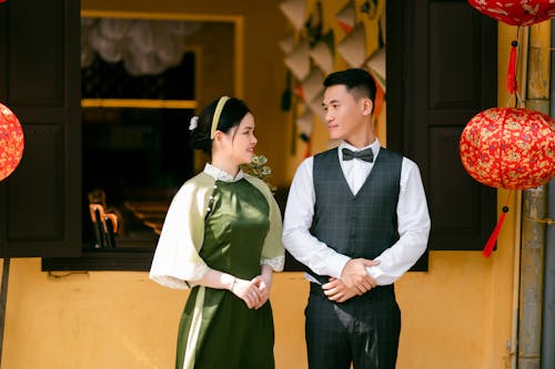 Gratis lagerfoto af ao dai, asiatiske mennesker, elskere