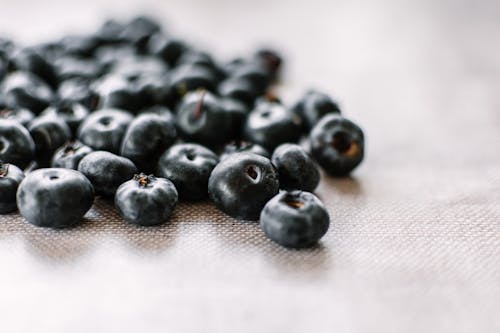 Close-Up Photo of Blueberries