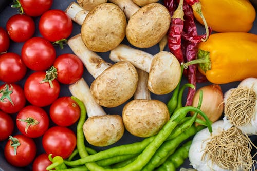 Free Flat-lay Photography of Variety of Vegetables Stock Photo