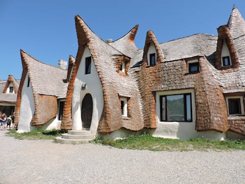 Free Buildings in a Theme Park  Stock Photo