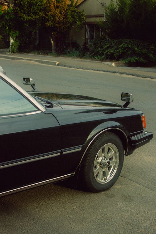 Photo of a Black Retro Car