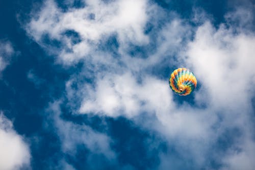 Kostnadsfri bild av äventyr, ballong, blå himmel