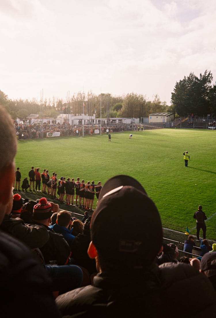 People Watching A Soccer Game