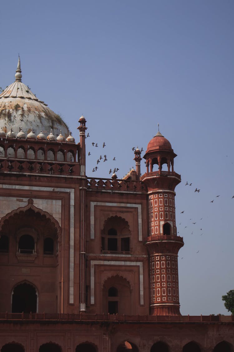 Close-up Of The Tomb Of Safdar Jang In New Delhi, India